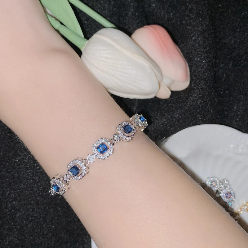 ML-YSS Mosang style jewelry white gold-plated mini set jade bracelet multi-color jewelry handmade jewelry 250326