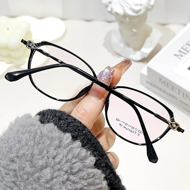 YIMARUILI Ultra Light Fashion Cat Eye Myopia Glasses Retro Small Face TR90 Optical Prescription Glasses Frame Female F123X 250325