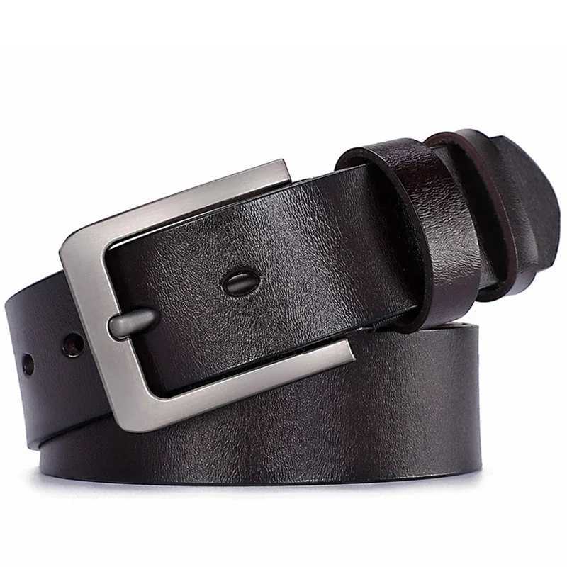 130 140 150 160 170cm Plus large-sized mens genuine leather belt luxury pin buckle belt Cummerbundles Ceinture Homme W250326