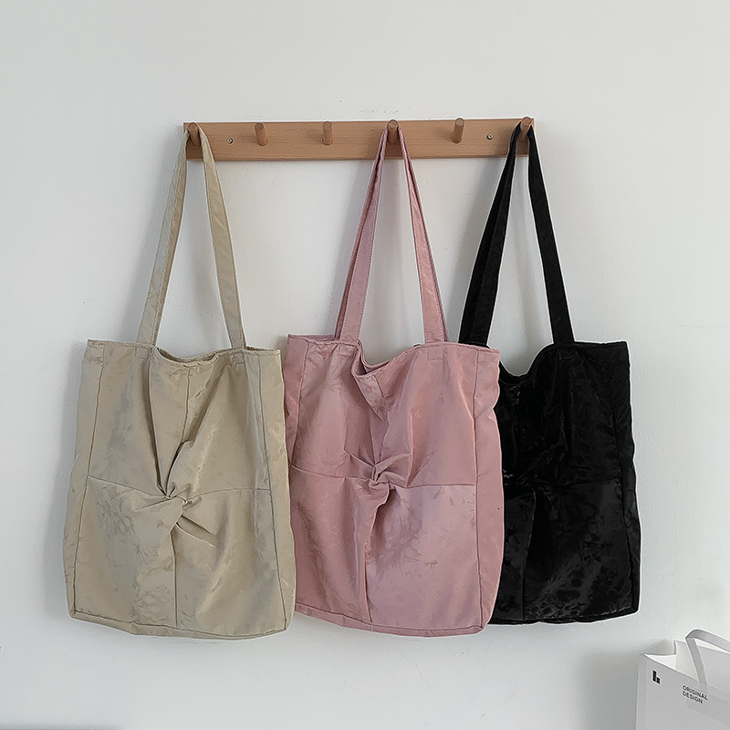 Small Design Lazy Style Simple Large Canvas Bag Japanese Literary Spring New Large Capacity Shoulder Bag Designer Bag for Women