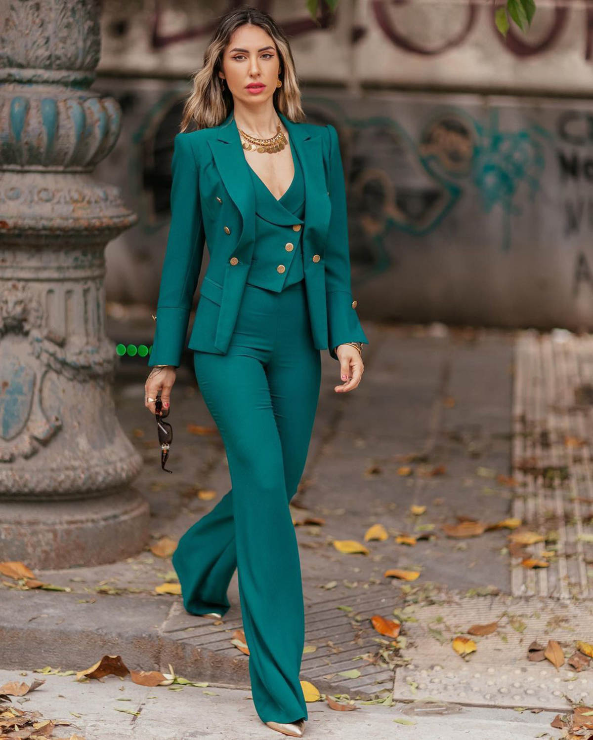Formal Mother Suits V Neck Single Breasted Women Business Blazer 3 Piece Set Jacket Vest Pants Work Wear Ladies Suit Customized High Quality