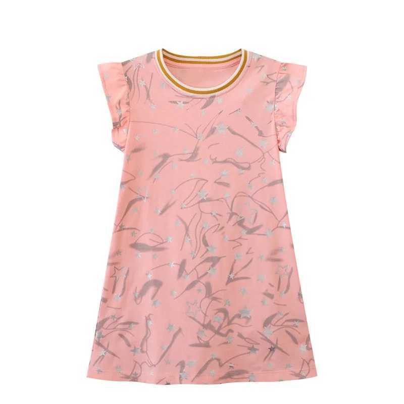 Jumping Meters 2-8T heart-shaped printed girls dress summer sleeveless princess baby Par dress childrens clothing W250326