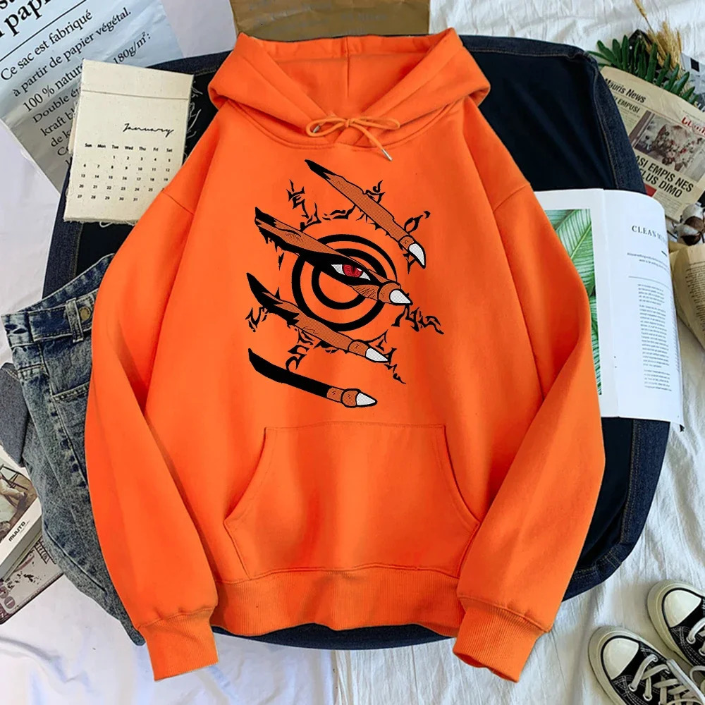 Mens and womens animated hoodies Kurama printed hoodies mens and womens clothing jackets and jackets 250324
