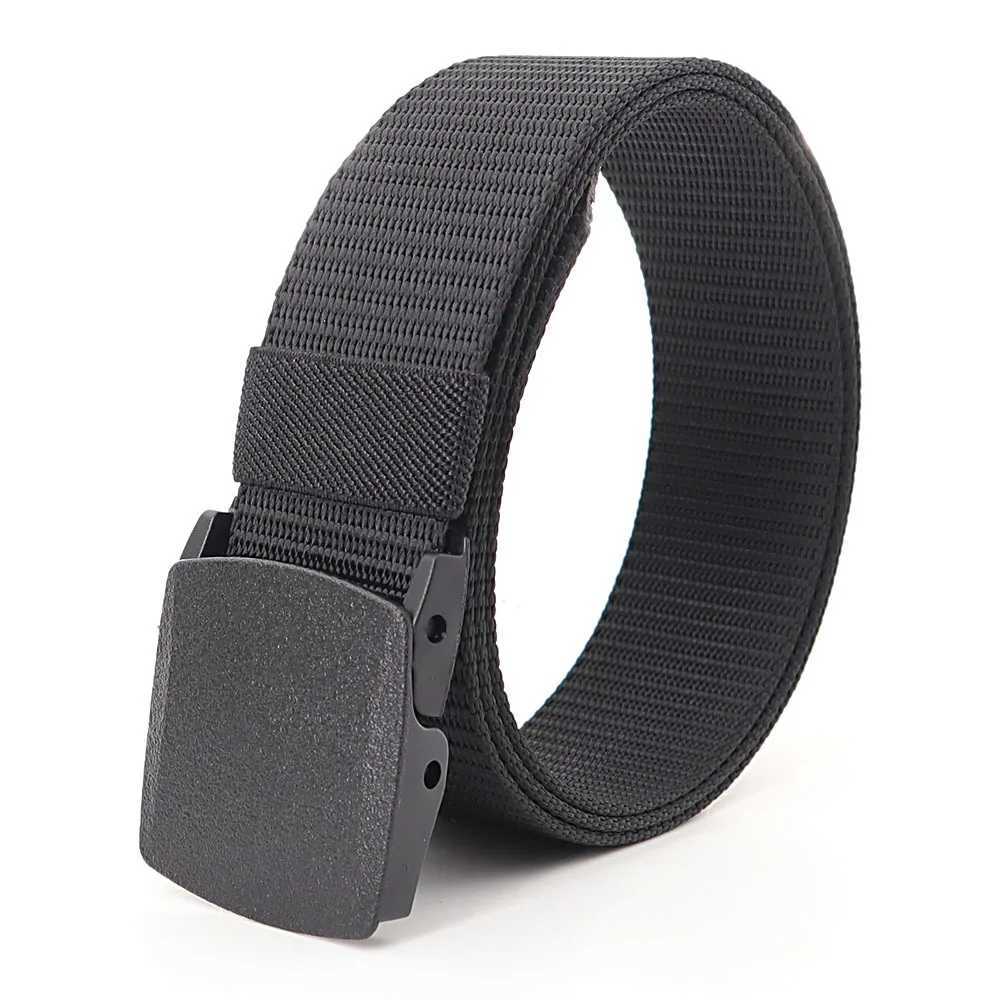 Military tactical belt mens outdoor Plus size 170 130 140 150 160cm denim belt nylon belt plastic buckle belt W250326