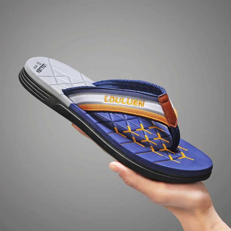 Hot selling mens flip top outdoor leisure beach soft light N-Slip shoes summer skate mens shower 2024 Zapatos HombreXJ250326