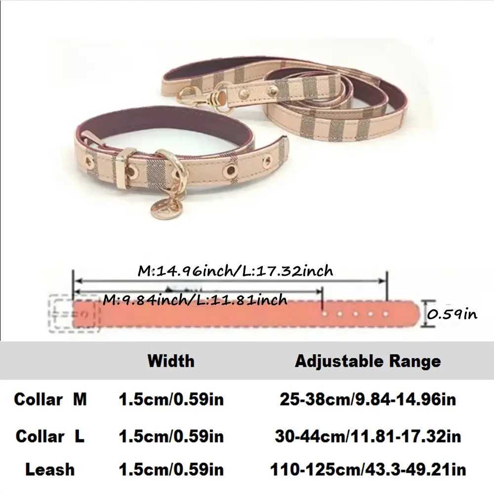 Pet Collar and Belt Set Leather Fashion Adjustable Dog Collar Pet Supplies Large Dog Collar Dog Gift X2503261