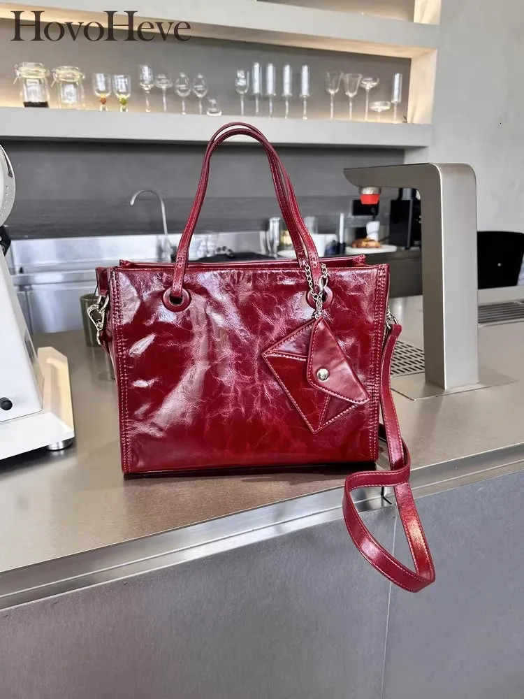 Trendy Womens Leather Large Capacity Handheld Single Shoulder Underarm Crossbody Bag 250320