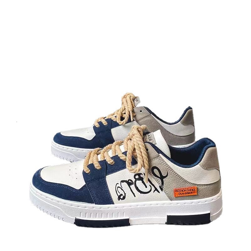 Designer Shoes New Spring Men's Niche Woven Rope Tied Board Shoes Korean Version Fashionable Breathable Student Casual Youth Canvas Shoes