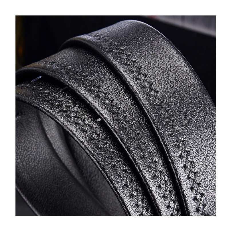 3.5cm fashionable mens belt alloy buckle fully matched with crocodile pattern decoration mens belt W250326