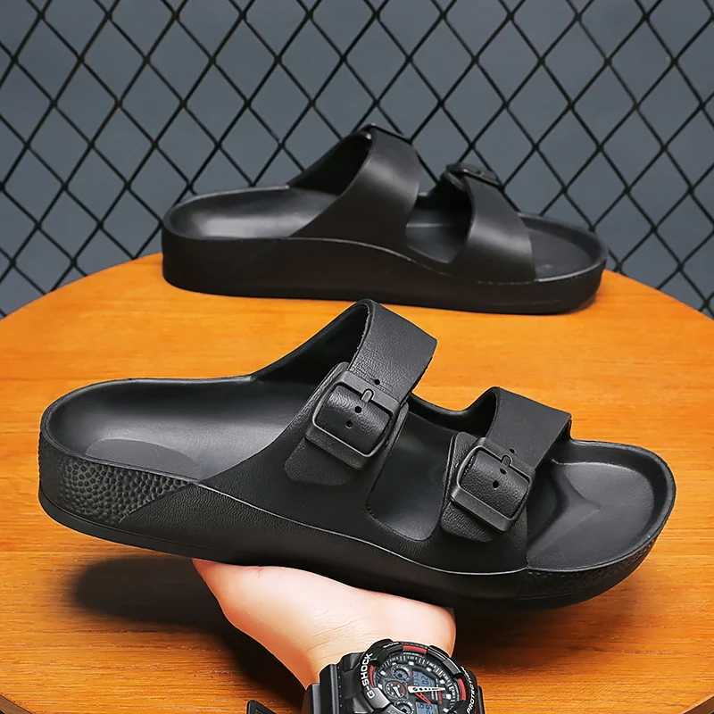Brand womens slippers soft sandals womens beach casual shoes EVA slippers original mens flip cover 2023 summer mens sandalsXJ250326