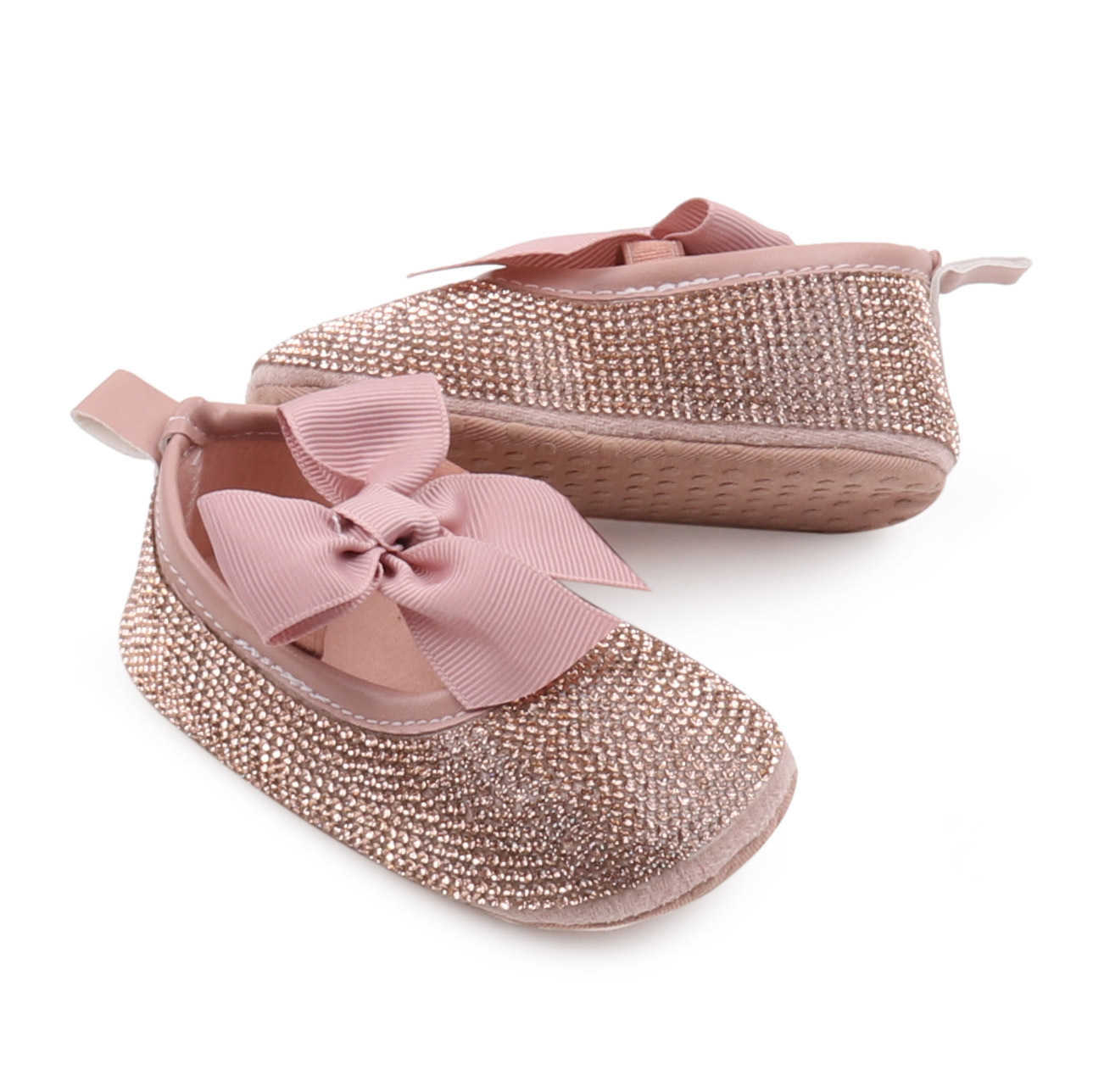 Baby Shoes Sparkling Rhinestone Baptist Baby Show Gift Baby First Step Walker Handmade Sweet Princess Flower Girl Sapatos Shoes X250129