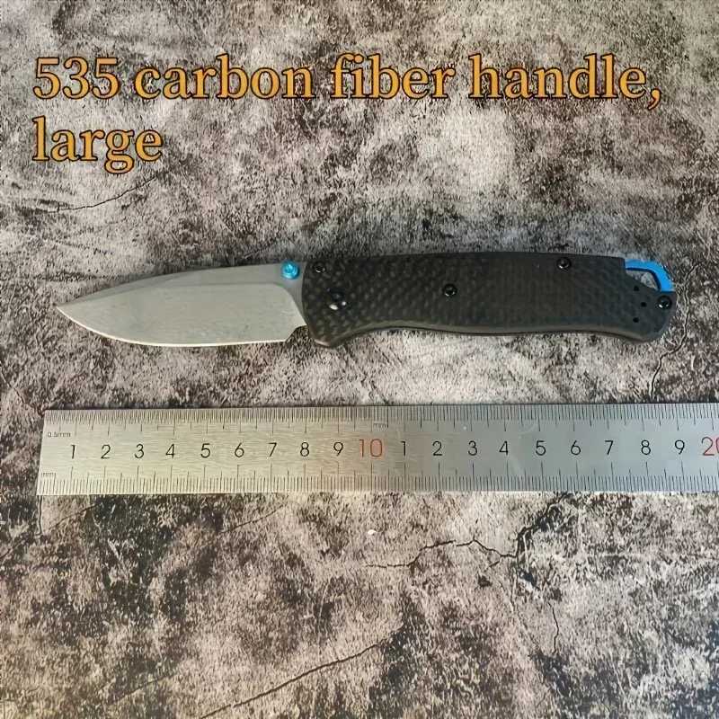 BM 533/535 Carbon Fiber Handle Knife Camping Hunting Outdoor Self Defense Tactical Survival Portable Multi purpose ToolXJ250326