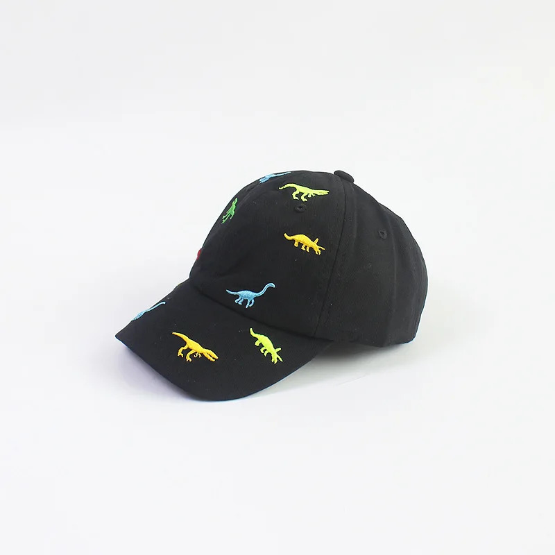 Cartoon Dinosaur Embroidery Baby Cap Summer Kids Baseball Cap Outdoor Adjustable Infant Boy Girls Sun Hats 250326