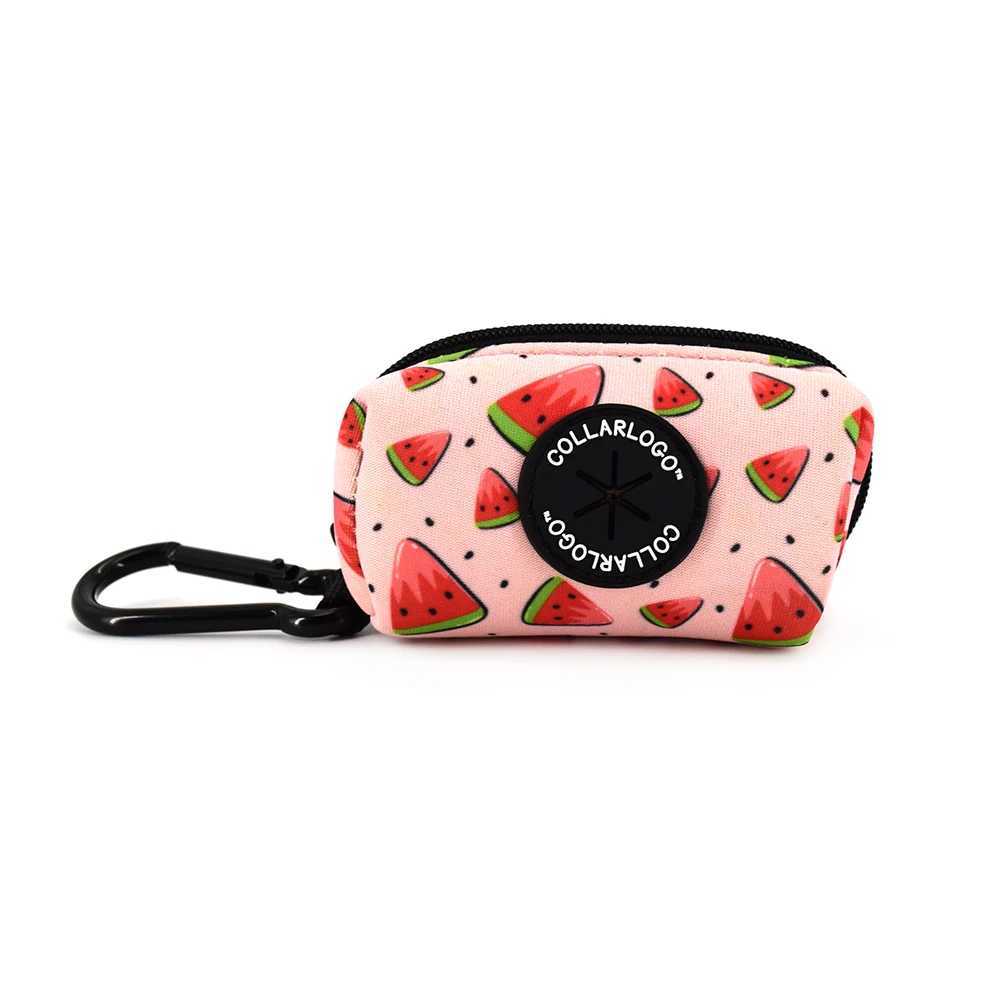 Adjustable pet dog collar durable soft and cute creative watermelon design belt chloroprene rubber safety pool bag dispenser X250326