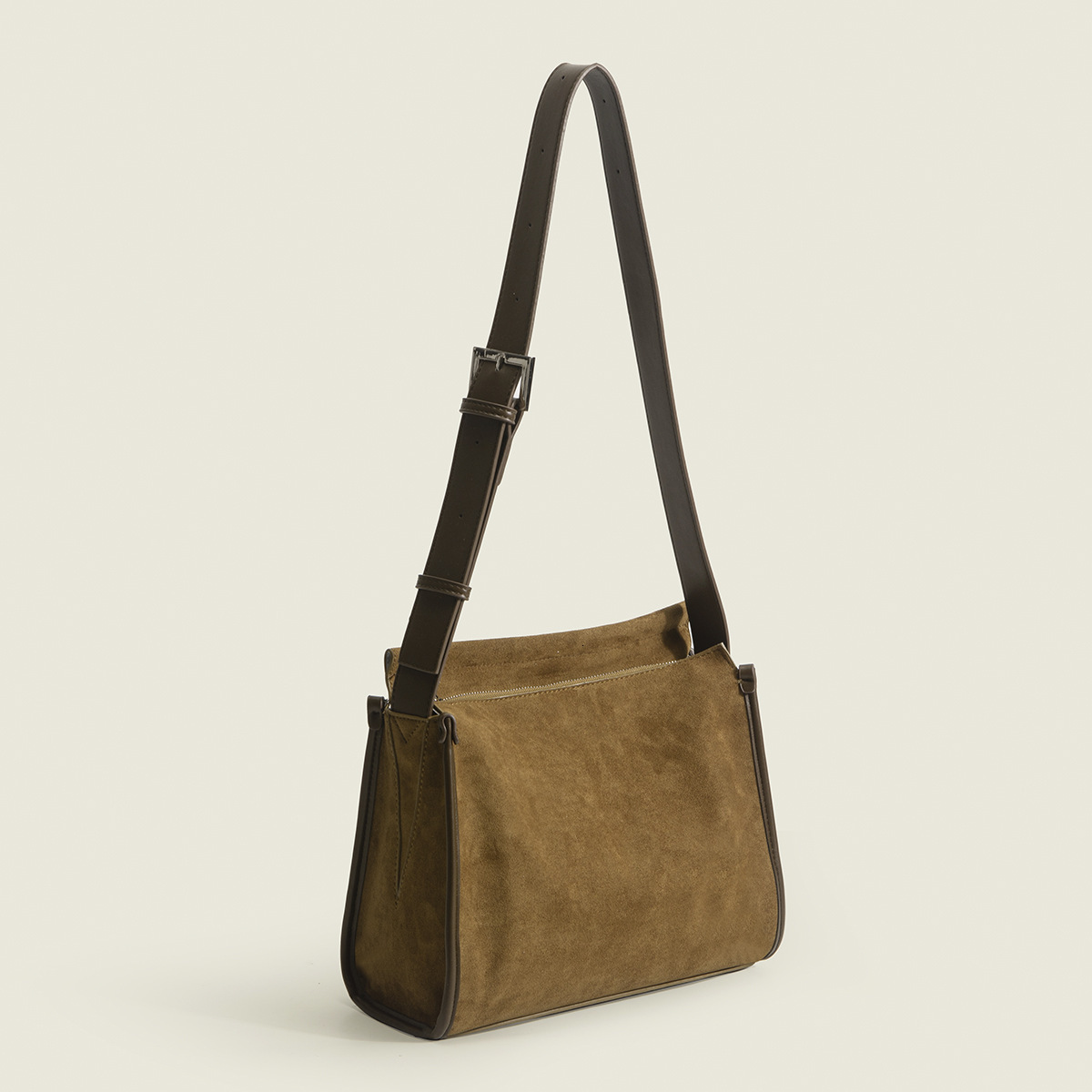 2025 New Autumn/winter Vintage Suede Commuter Single Shoulder Bucket Bag Large Capacity Hand Crossbody Tote Bag