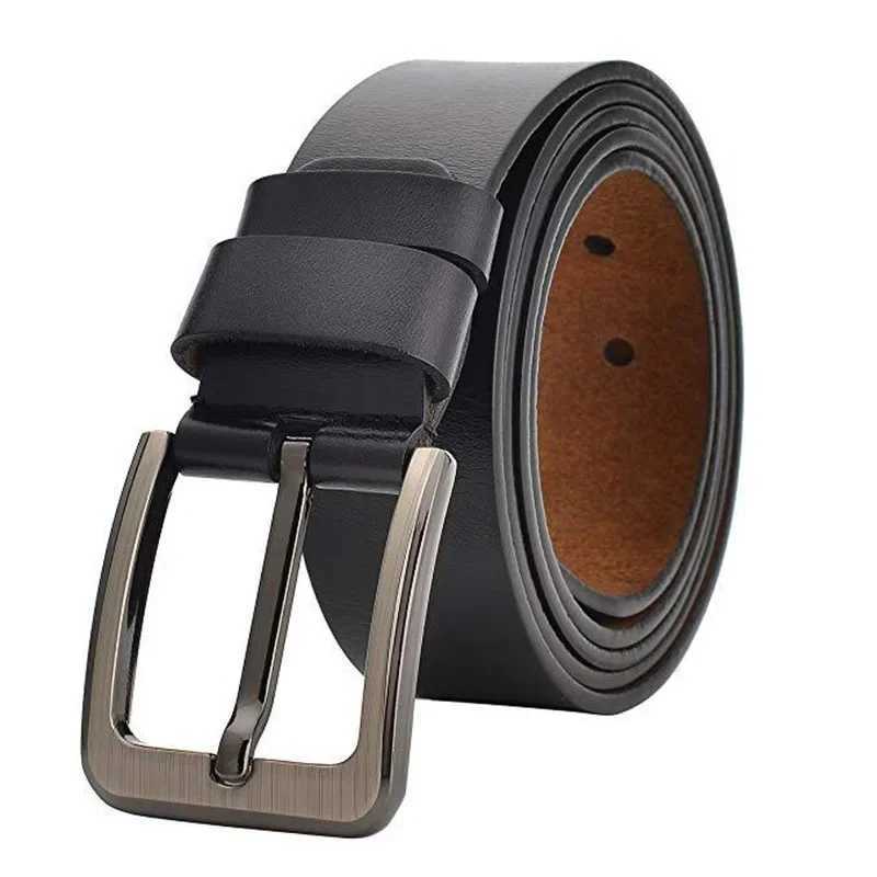 Plus size 170 160 150 140 130cm mens high-quality genuine leather belt luxury design with mens denim fashion belt with mens jeans W250326