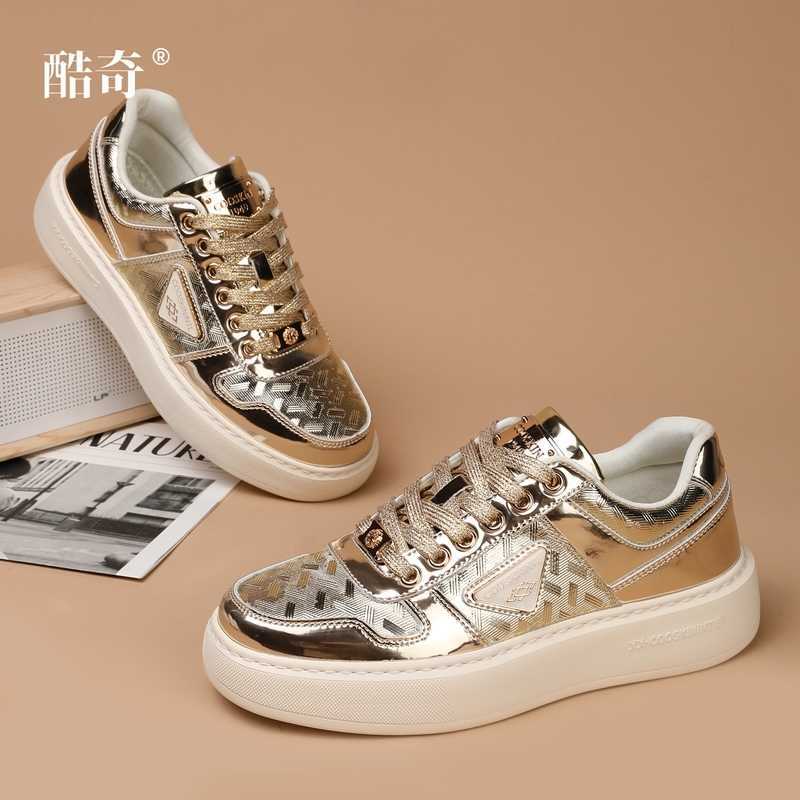 2025 Fashion Designer Shoes Gold Silver White Black Sneakers Casual Shoes Men Women Designer shoes High quality lightweight rubber soled shoes Sizes 3
