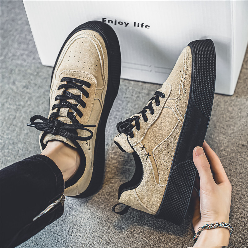 2025S New Trend Designer Men S Summer New Casual Sports Versatile Low Top Men S Board Black Work Shoes