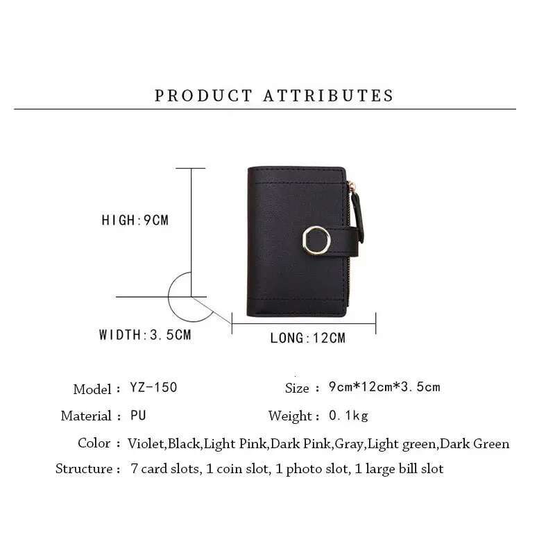 Fashion Trend Handbag For Women Designer Wallet Small Zipper Leather Wallet Women's Card Bag