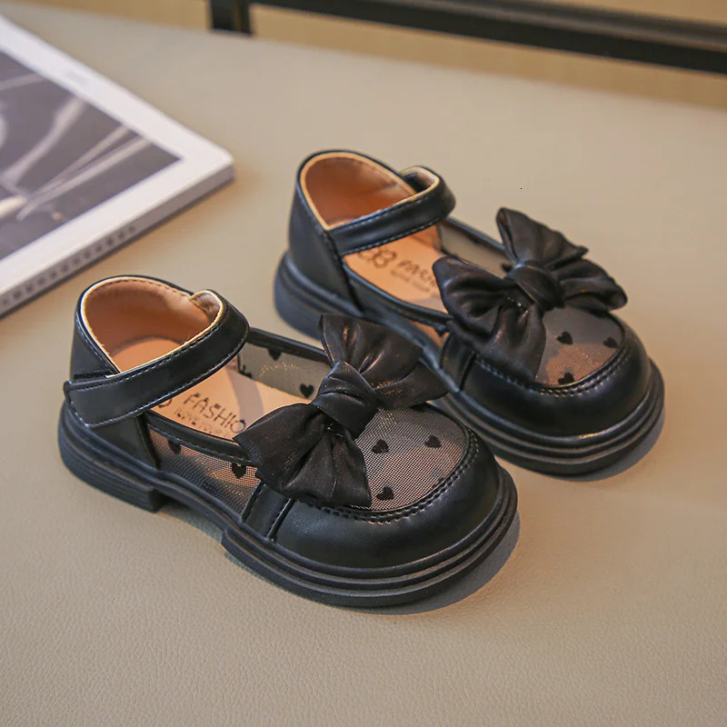 Summer Fashionable Cute Round Toe Breathable Bow Sandals Comfortable Solid Color Casual Girls Lightweight Walking Shoes 250326