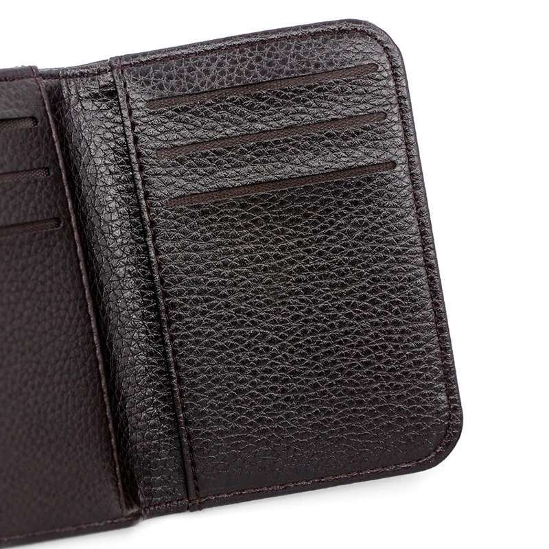 Portable Ultra-thin Soft PU Leather Mini Credit Wallet Holder For Men's Designer Wallet Slim