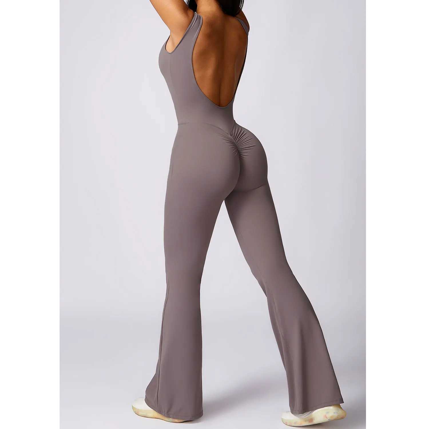 New gym womens training yoga set sportswear womens one-piece jumpsuit fitness jumpsuit womens fitness bodysuit W250326