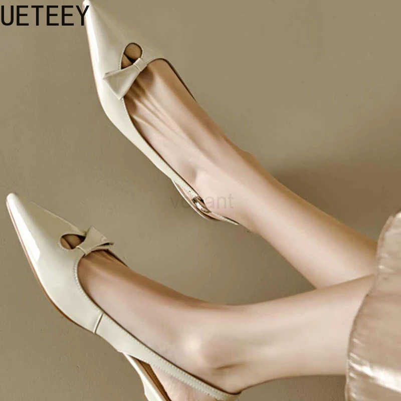 2025 Summer Gladiator Low Heel Wen Sandals Fashion Pointed Toe Dress Street Sle Pumps Zapatos De Mujer Z250326