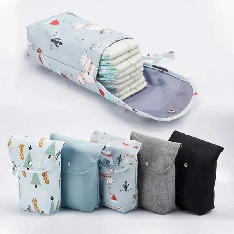 Baby Diaper Bag Newborn Diaper Storage Bag Organizer Waterproof Portable Travel Outdoor Storage Nappy Carry Pack Stroller PocketC250326