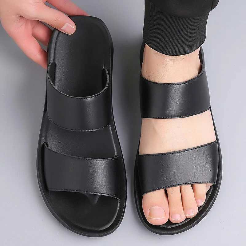 2025 Summer New Mens Cool Skating Shoes Fi Leather Casual Skating Shoes Outdoor N Smooth Flat Beach Sandals Mens Designer Skating ShoesXJ250326