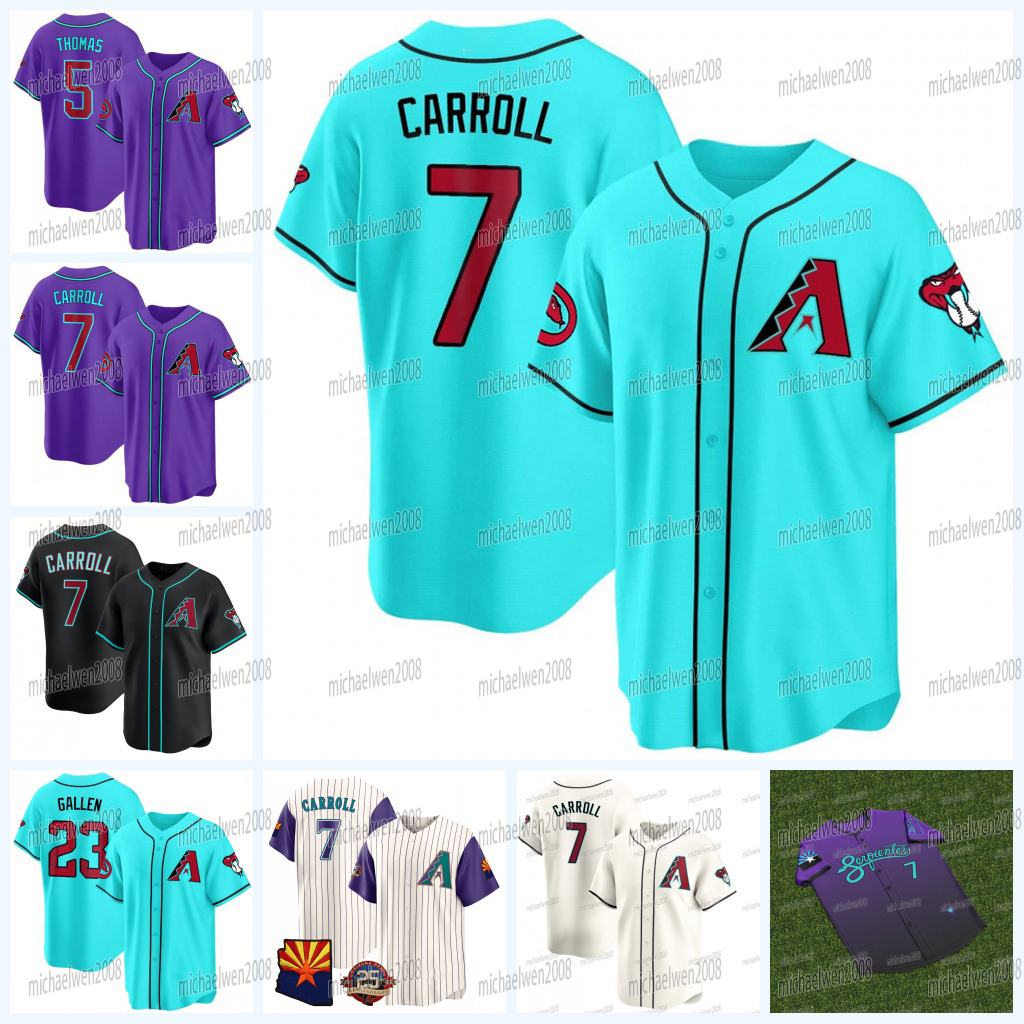 7 Corbin Carroll Diamondbacks 2025 City Connect Jersey Josh Naylor Lourdes Gurriel Jr. Alek Thomas Ketel Marte Gabriel Merrill Kelly Zac Gallen