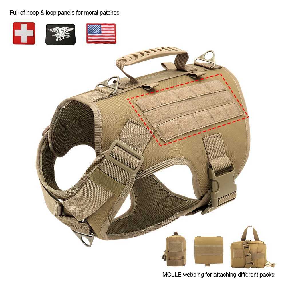 Military dog harness non pull military pet harness vest large dog training harness bag X250326