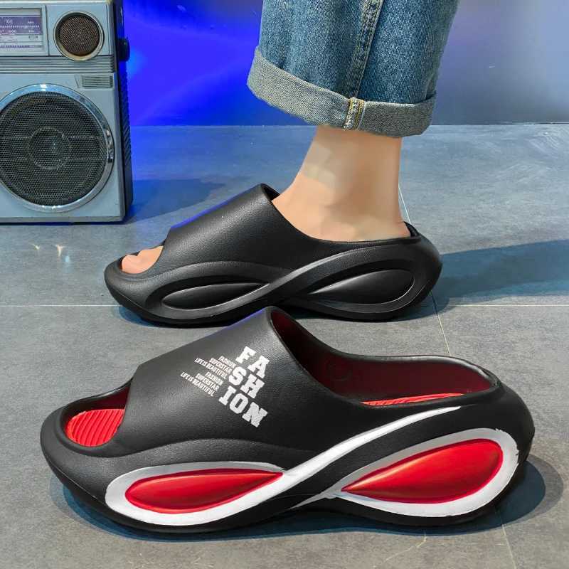 Outdoor slider new style summer mens sandals outdoor platform slider mens sports lightweight fashion all horse mens shoesXJ250326