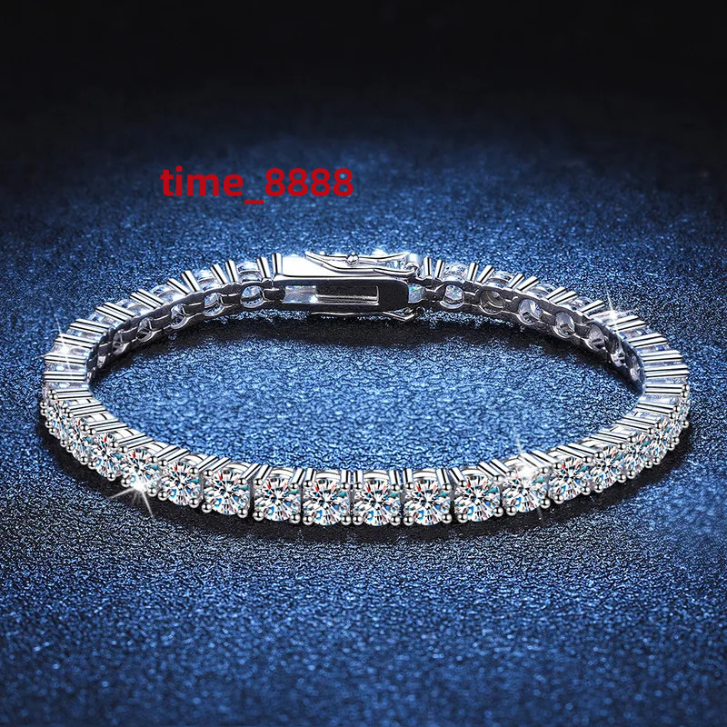 Advanced PT950 Platinum Mosanite Bracelet Womens Single Diamond 30 Point Wrist Chain Platinum Mosanite Bracelet Jewelry