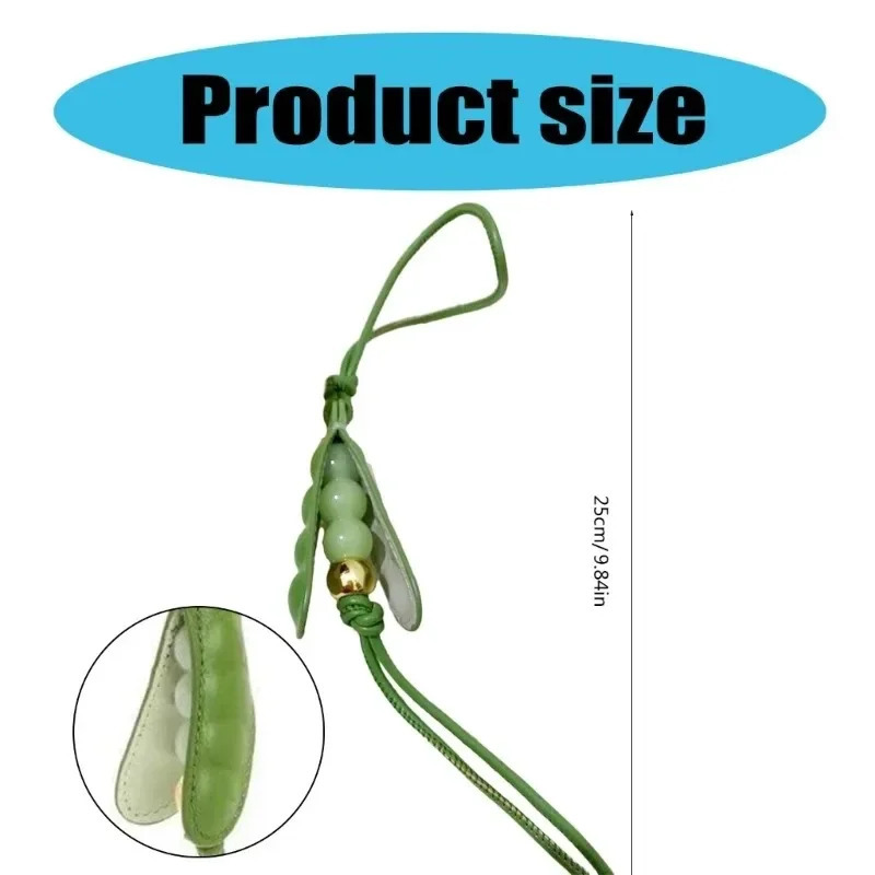 Original Pea Charm Pendant Classic National Style Pea Pod Bag Pendant Phones Bag Decoration Bag Accessories 250325