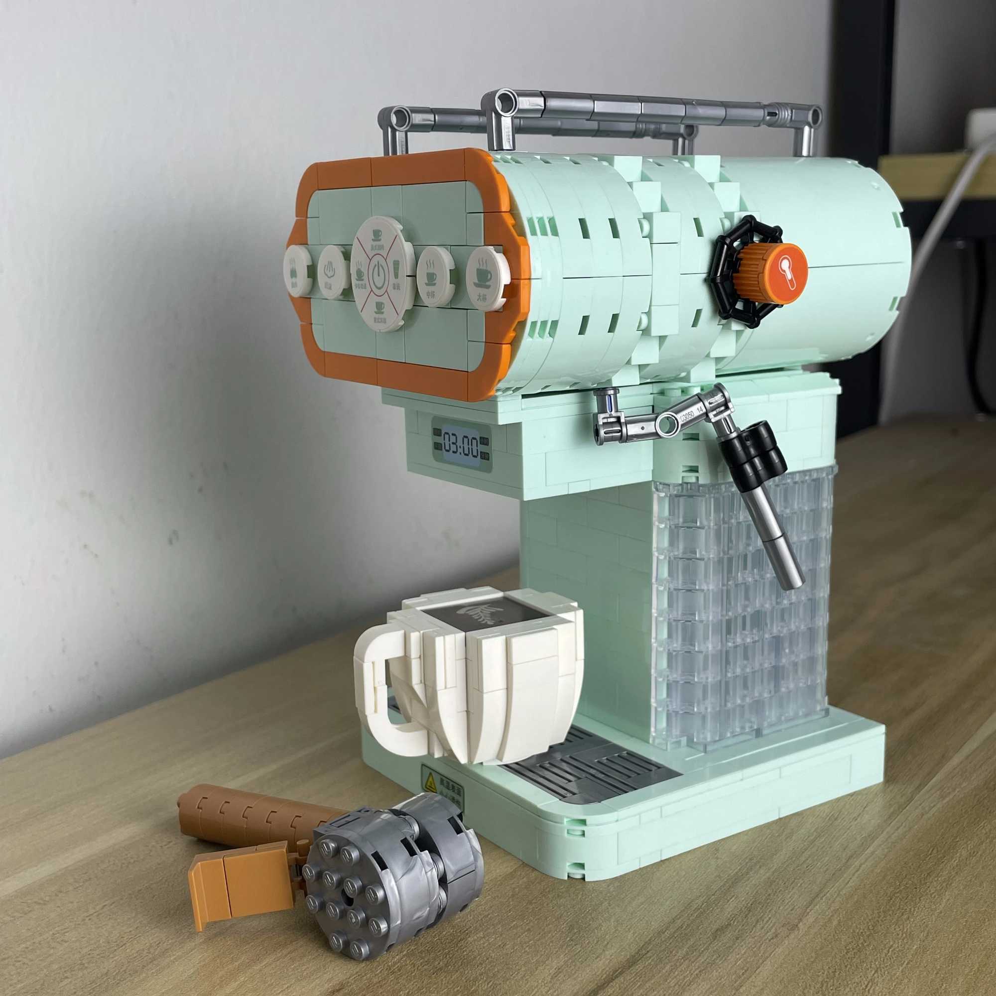 Free shipping Retro Bread Coffee hine Building Blocks Set - Creative Toys Adult Silation Models with Boxes Unique Gifts for Men and Women