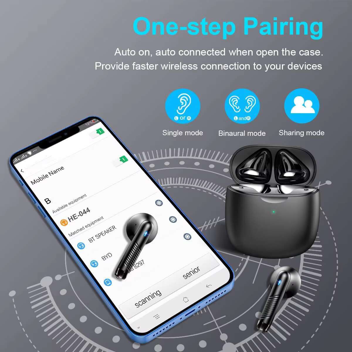 Quick delivery of hot selg Bluetooth 5.3 mini sports wireless earbuds