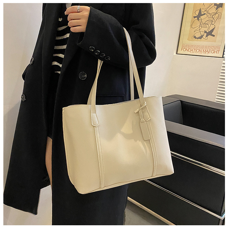 Big bag female new Korean version of the trend simple large capacity soft Pitot bag casual shoulder bag