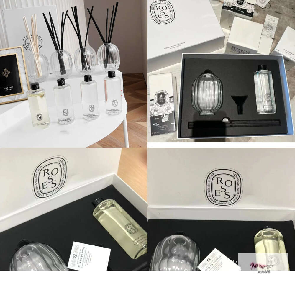 200ml household fragrance 34 BAIES TUBEREUSE rose essential reed diffuser scented oil no alcohol for home air refreshing label custom present
