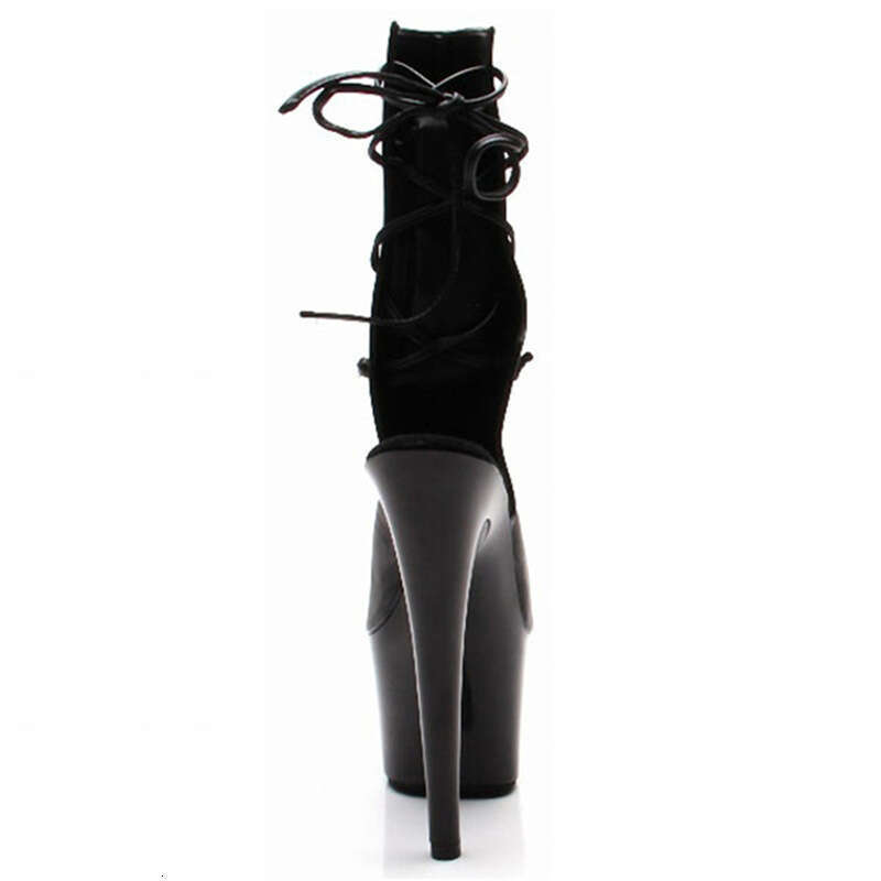 High Heel Cm New Autumn Steel Pole Dance Black Women S Waterproof Platform Ultra High Fashion Boots Thin Heels