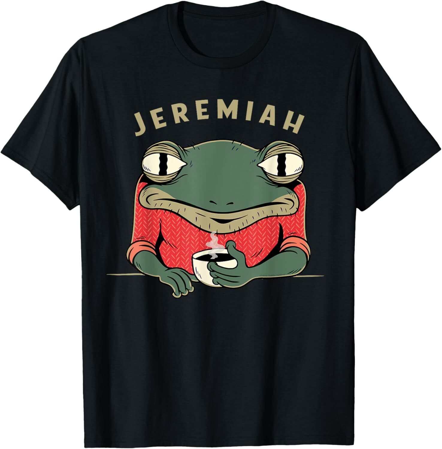 T shirt for Mens Retro Music Funny Jeremiah the Bullfrog Classic Rock Graphic Tee Casual Tops Clothes Short sleeve