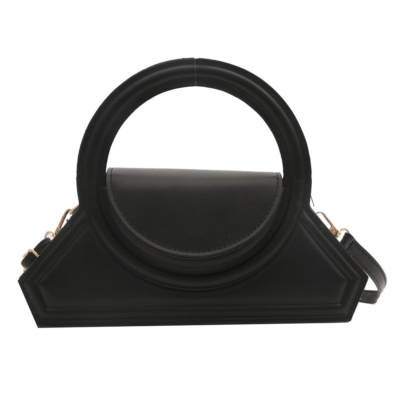Personality fashion handbag new style solid color single shoulder crossbody bag foreign style small square bag female