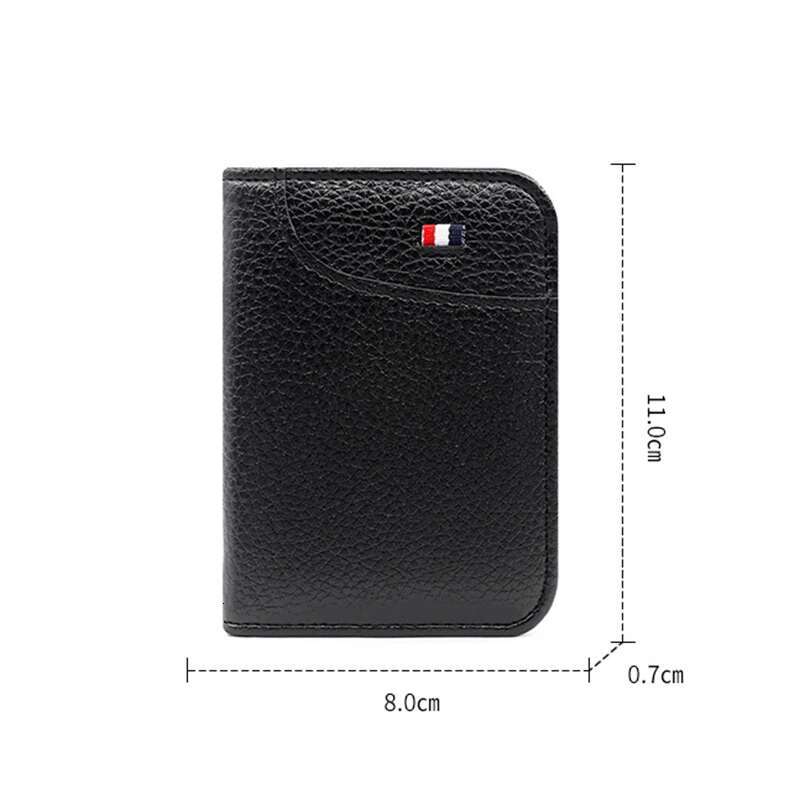 Portable Ultra-thin Soft PU Leather Mini Credit Wallet Holder For Men's Designer Wallet Slim