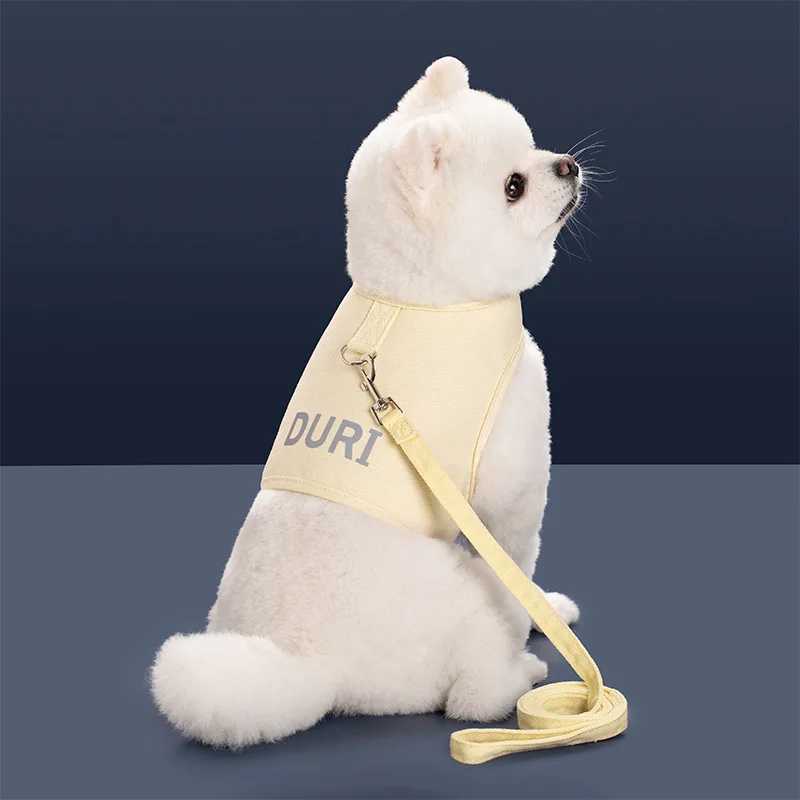 Small and medium-sized dog and cat vests breathable pet chest straps French bulldogs and Chihuahua poodle pet supplies for small and medium-sized dogs