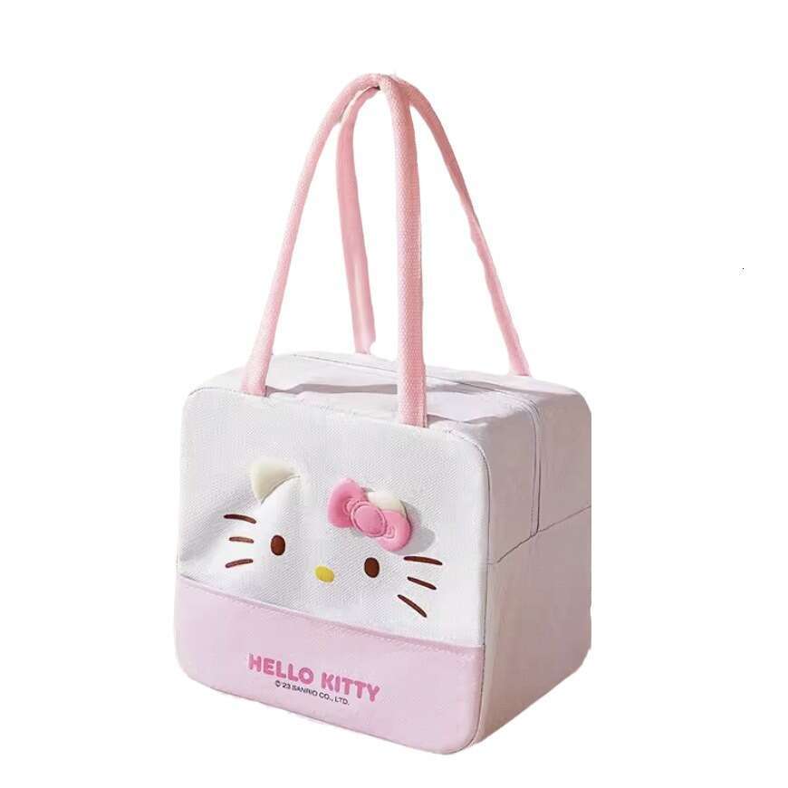 Sanliou lunch box tote bag, bento with rice, oil resistant, thickened, specialized square aluminum foil insulated bag for office workers
