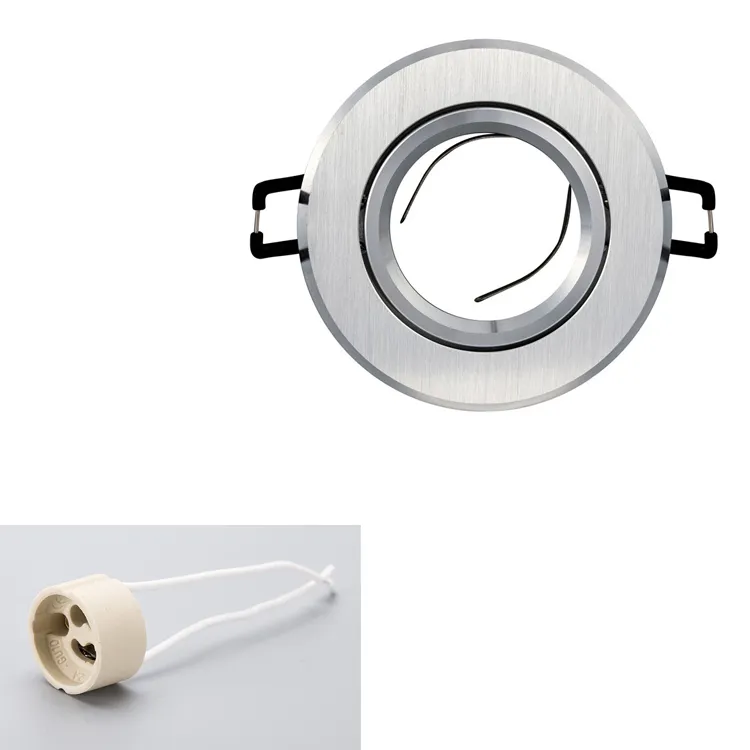 Lighting Accessories Die-cast Aluminum Mounting Frame Bracket MR16 GU10 GU5.3 Ceiling Spotlight Mounting Bracket Recessed Down Light Fixture LL