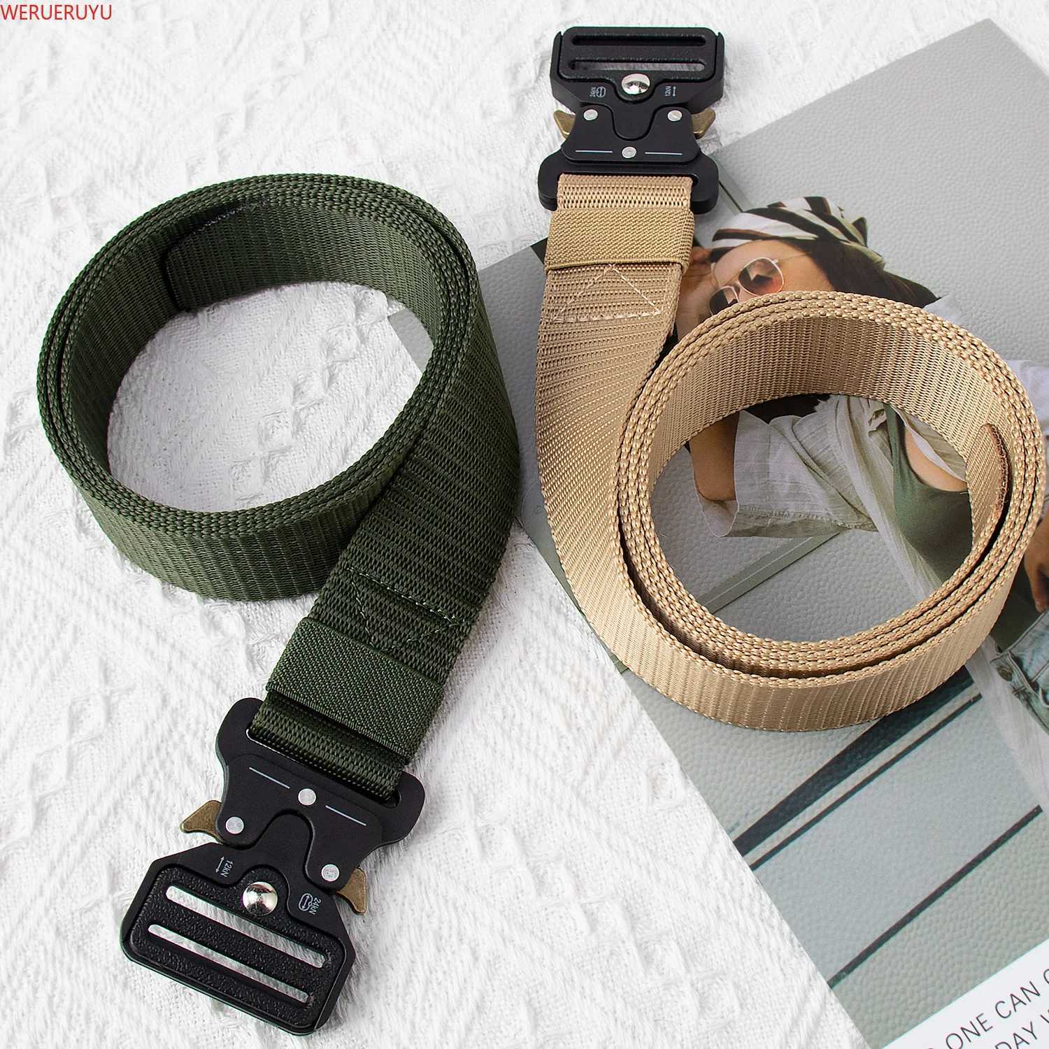 Fashion Outdoor Edition Mens Belt Womens Military Training Clothing Accessories Neutral Canvas Nylon Cobra Tactical Belt Mens W250326