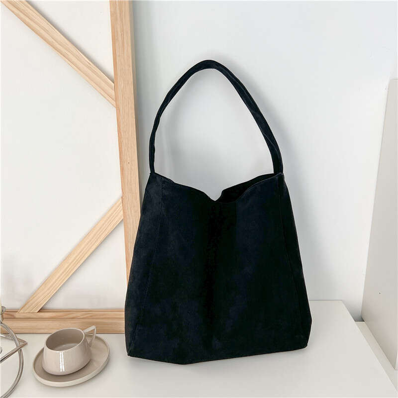 2a Woolen work canvas French minimalist large capacity polyester shoulder suede crossbody bag women's backpack
