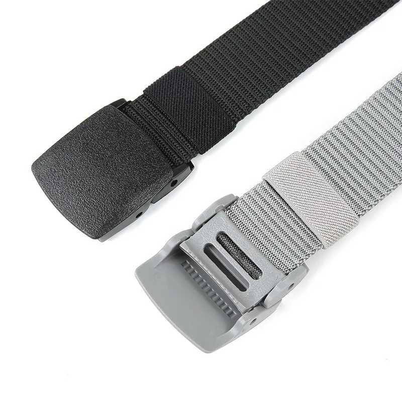 110/120/130/140cm automatic buckle nylon womens belt outdoor hunting multifunctional canvas sports belt W250326