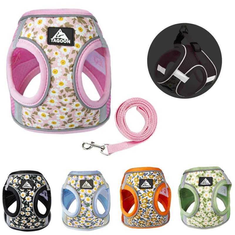 Dog Strap and Belt Set Reflective Pet Chest Strap Suitable for Small Puppies Cats Vest Straps ChihuahuaYork Teddy Walkers X250326