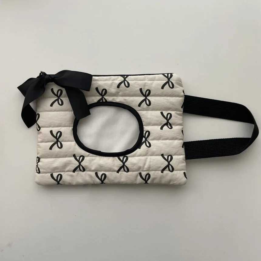 Cute Bow Flip Cover Tissue Box Kawaii Wet Wipes Case Car Home Hanging Bag Paper Holder Napkin Storage Container Paper OrganizerC250326